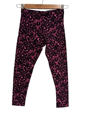NEXT pink & black animal print leggings - size 9